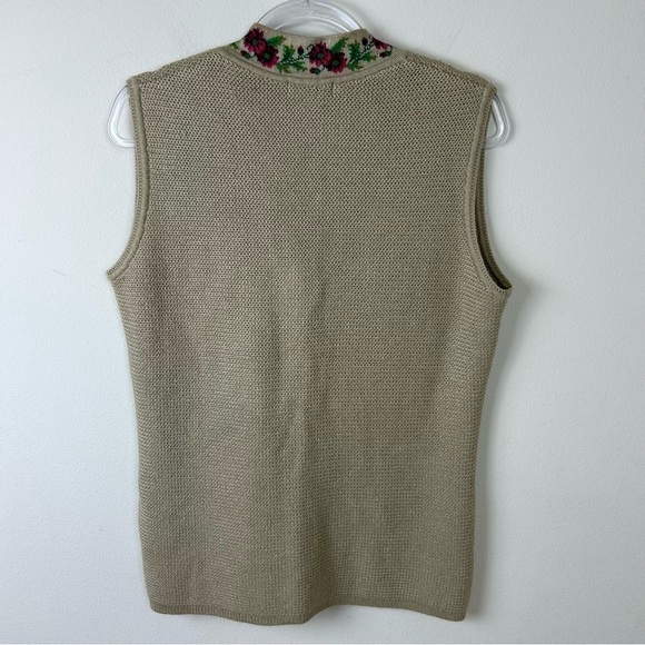 Vintage Rage Knit floral sweater vest size: XL - Picture 11 of 12